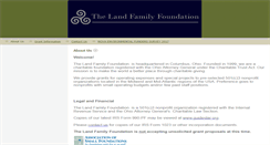 Desktop Screenshot of landfamilyfoundation.com